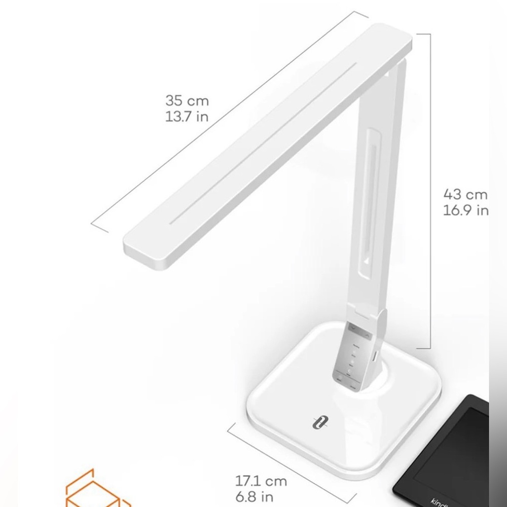 TaoTronics LED Desk Lamp, Adjustable Arm, Multiple Settings, USB Charger, Black - Picture 14 of 14